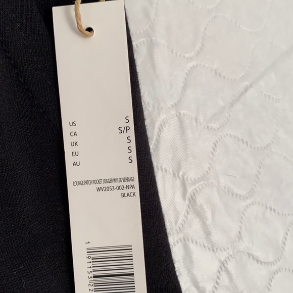 Rae Dunn black multicolor metallic rainbow LOVE joggers S - Picture 8 of 12